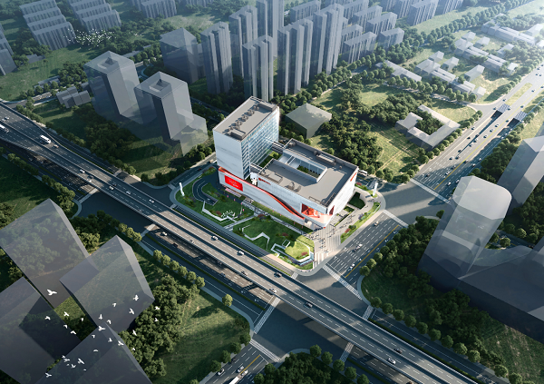 Hangzhou's first JD Mall under construction in Gongshu
