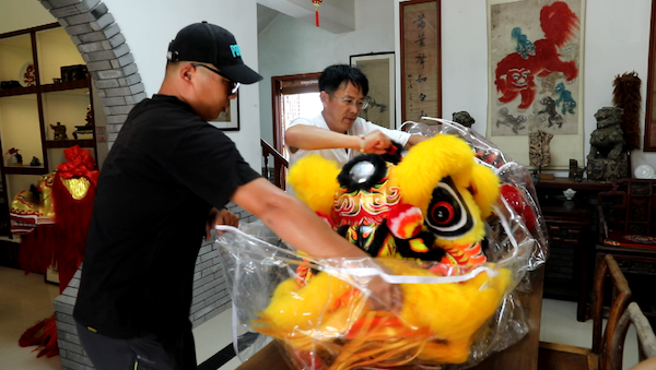 Meishan lion dance troupe embarks on cultural journey to Morocco