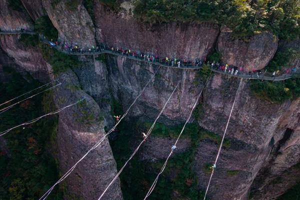 Taizhou's highline challenge joins national cultural program
