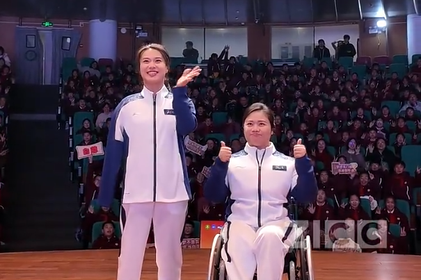 Paralympic athletes inspire students in Hangzhou
