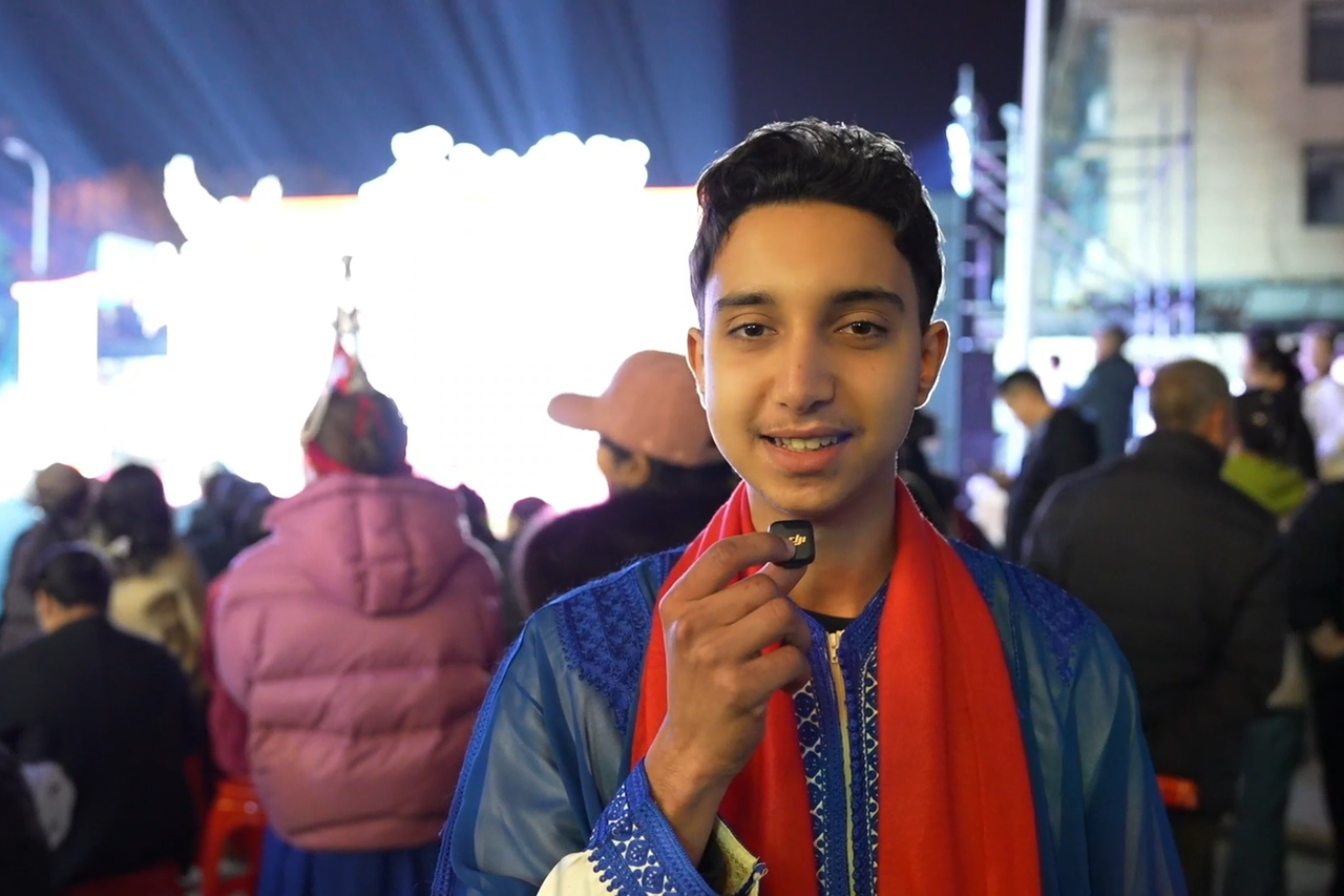 Moroccan student immersed in She Ethnic Spring Festival Gala
