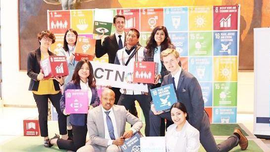 A girl from Rui'an attended the ECOSOC Youth Forum 2019 with Jackson Yee