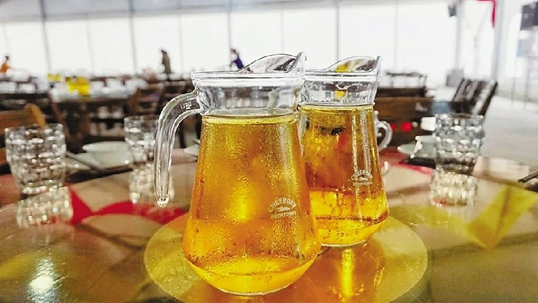 Chinese beer culture in Cheerday Beer Town of Thousand Islets Lake