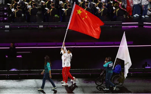Zhejiang's Jiang carries Chinese flag at Paralympics closing ceremony