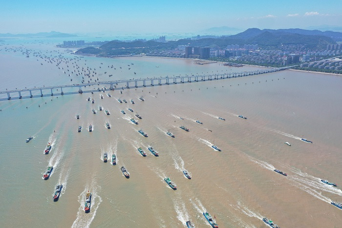 Over 2,600 Zhoushan fishing vessels set sail for hefty harvests