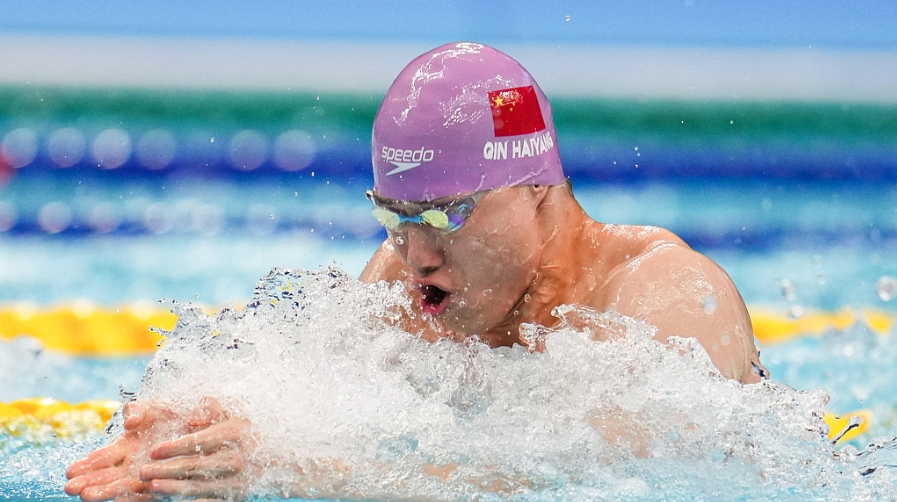 Swimmer Qin Haiyang Wins China's 100th Gold at Hangzhou Asiad