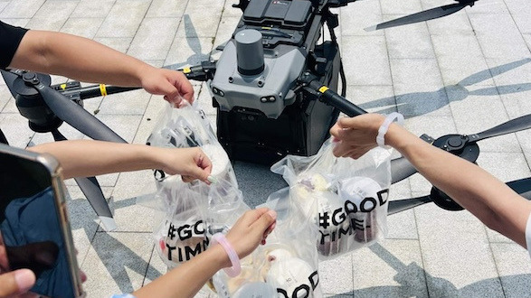 Drone delivery takes off in Haining