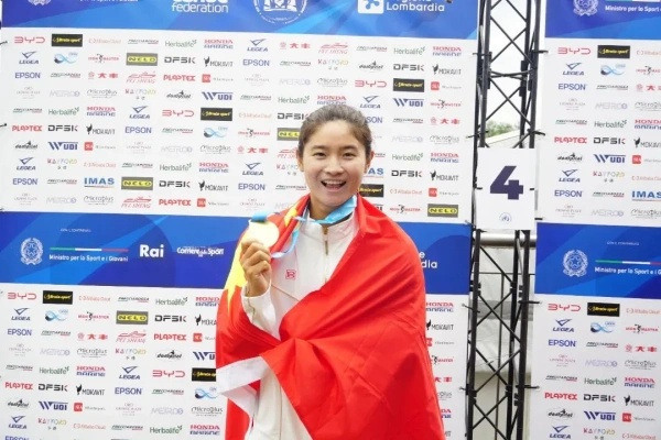 Lishui's canoeist claims world kayak championship title