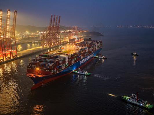 Zhoushan's Jintang port area sees record monthly container throughput