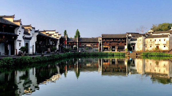 Why did the movie crew of Looking Up choose this small city in Zhejiang?