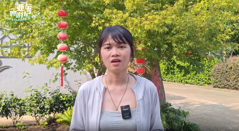 Asian Games Tour | Malaysian girl Yi Mun's views on the opening ceremony of the Hushan Sports Park in Quzhou