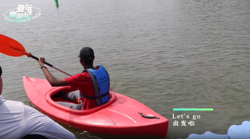 Asian Games Tour | Exciting Kayaking Experience for International Students at Ningbo Water Sports School