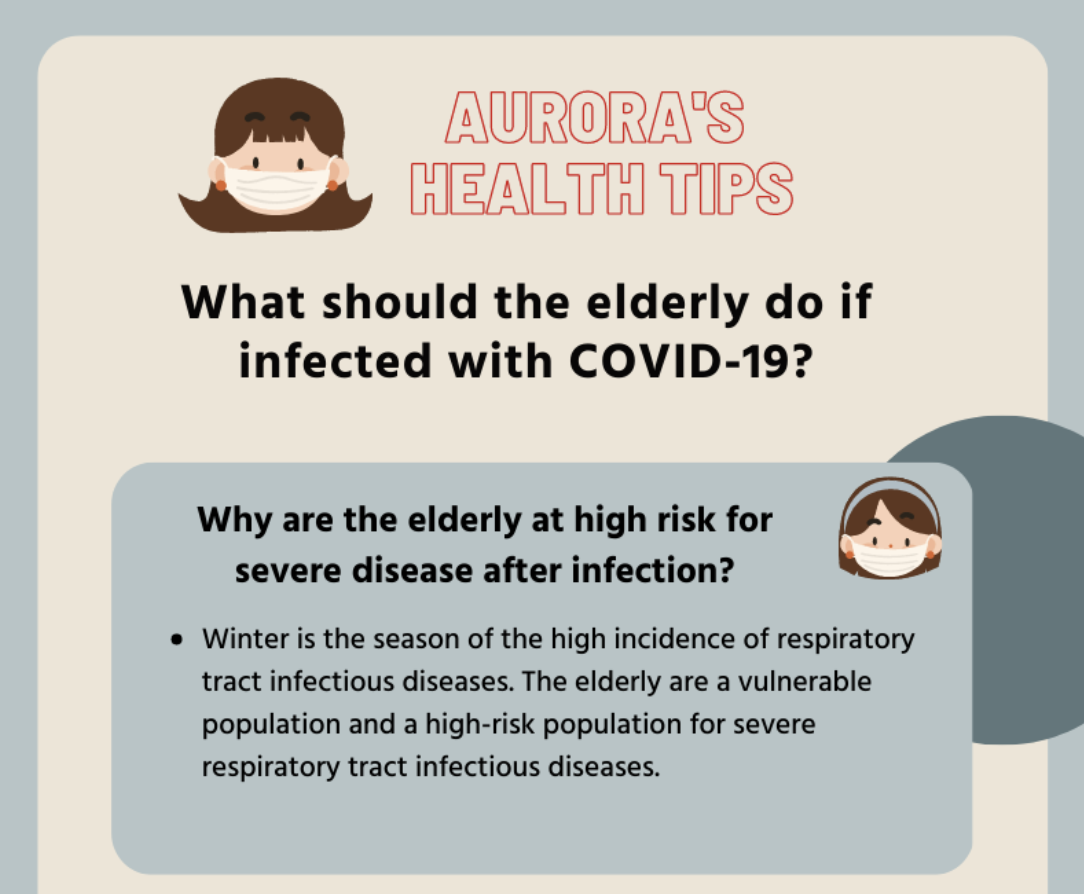 Aurora's Health Tips | What should the elderly do if infected with COVID-19?