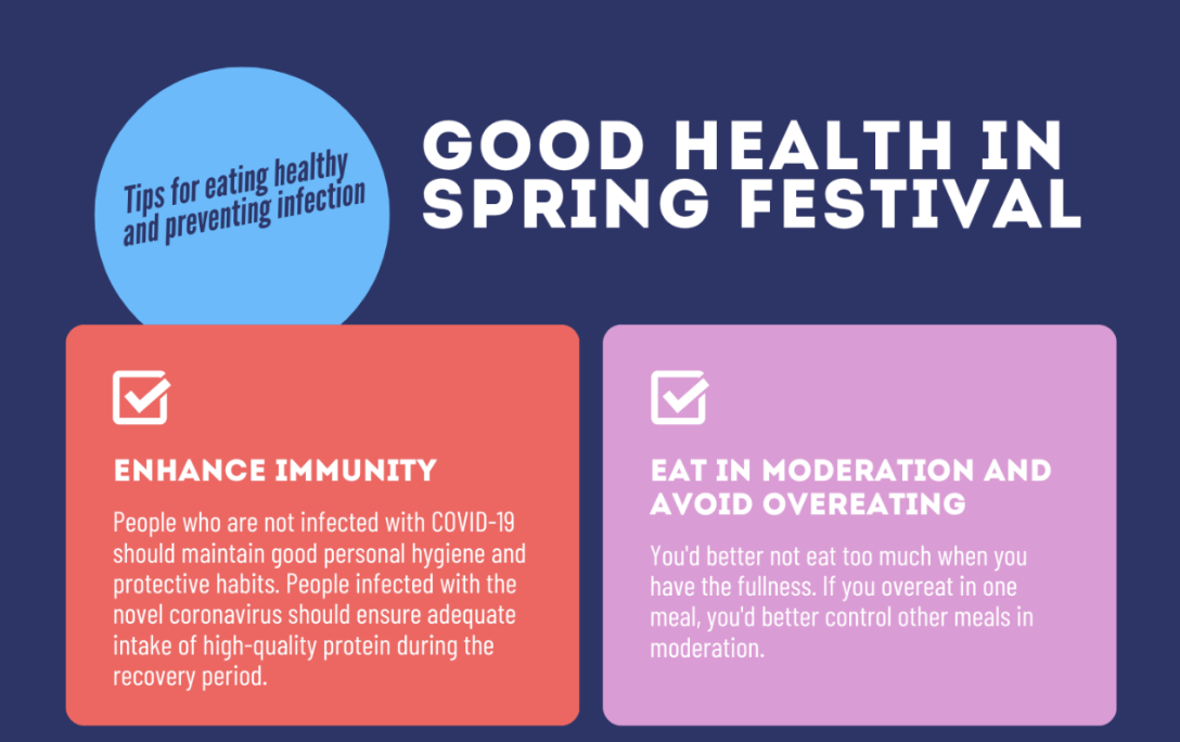 Good Health in Spring Festival | Tips for eating healthy and preventing infection