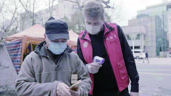 A Russian volunteer in Hangzhou