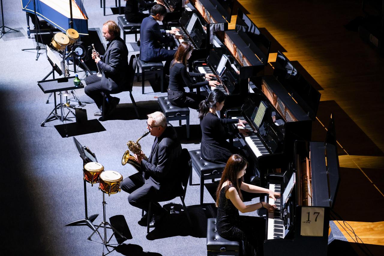 2025杭州现代音乐节闭幕 50架钢琴在浙江音乐学院和鸣