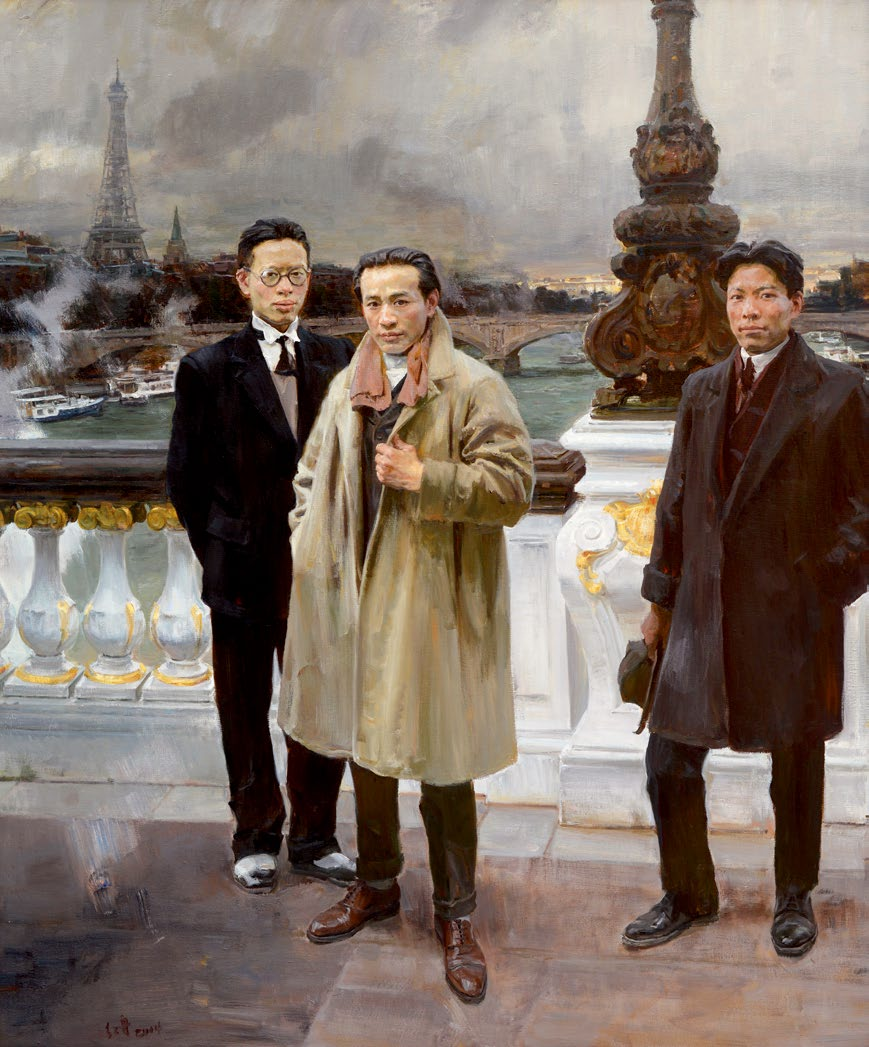 《桥上的风景》 何红舟 油画 235cm×195cm 2014 中国美术馆藏 第十二届全国美展金奖.png